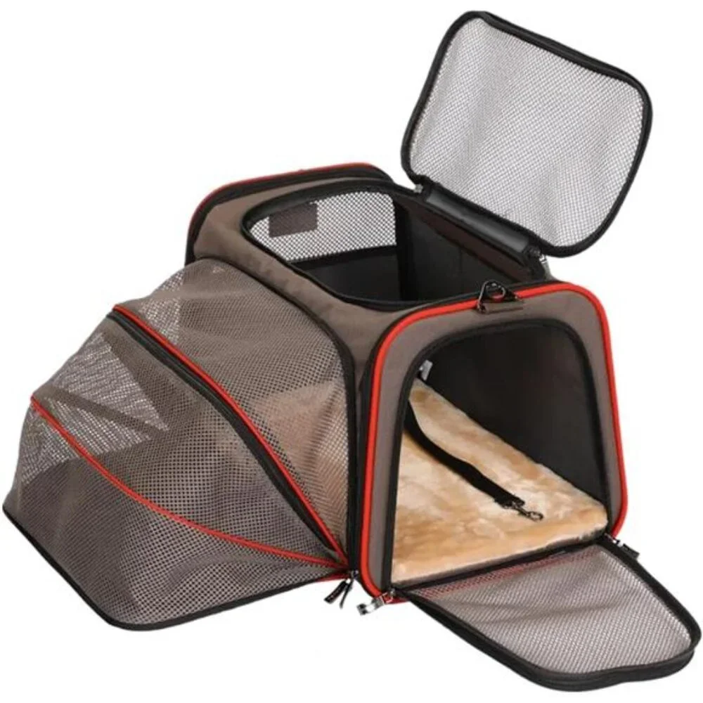 Expandable Cat Carrier Dog Carriers,Airline Approved Soft-Sided Portable Pet